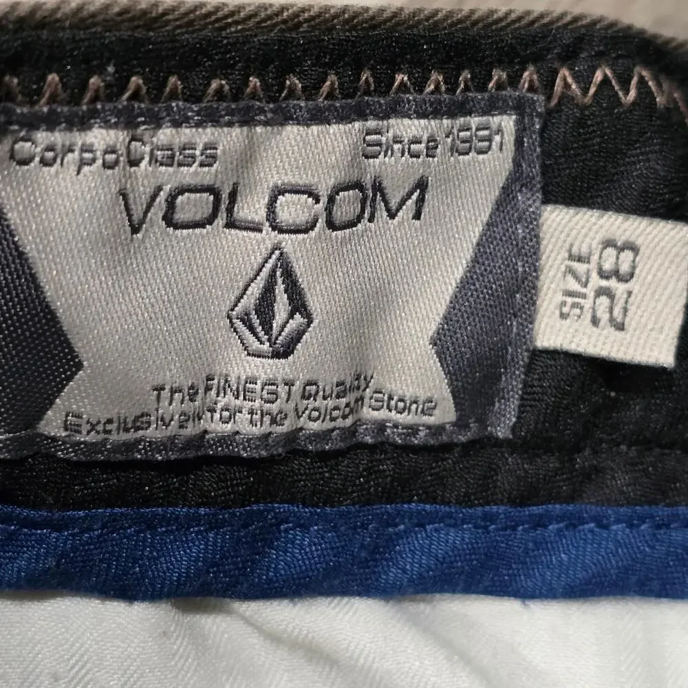 Volcom Brown Modern Stretch Straight Leg Pants Men's Jeans Size 28